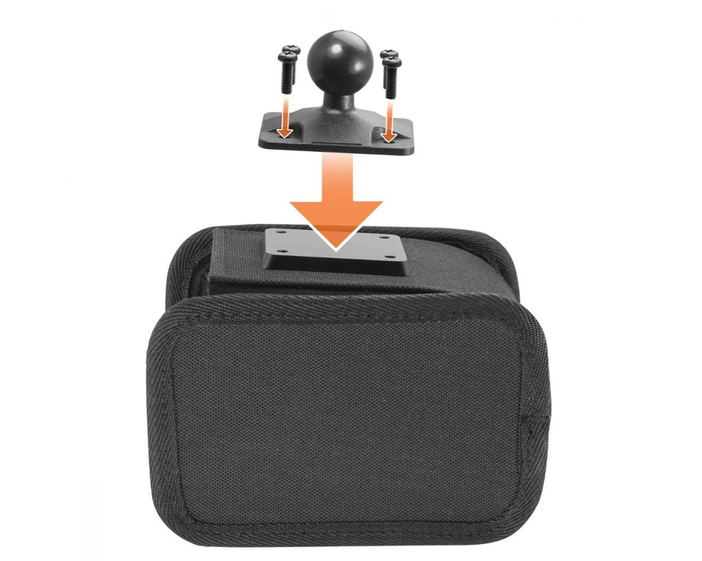 iBOLT Forklift Pillar Bracket/Mount w/Barcode Scanner Holder Tecpaq